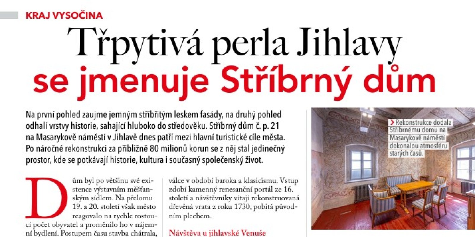 Třpytivá perla Jihlavy - Epocha na cestách
