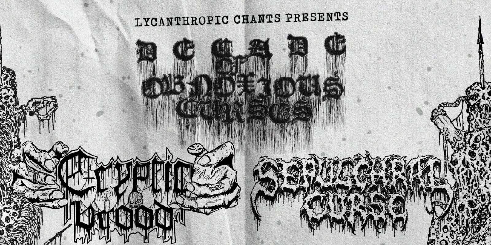CRYPTIC BROOD (Německo) Death/Doom Metal, SEPULCHRAL CURSE (Finsko) death metal