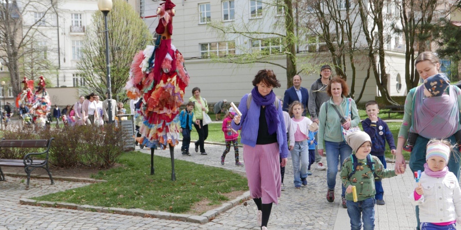 OGV v CDF: Velikonoční tvoření pro rodiny s dětmi s tradičním řehtačkovým průvodem
