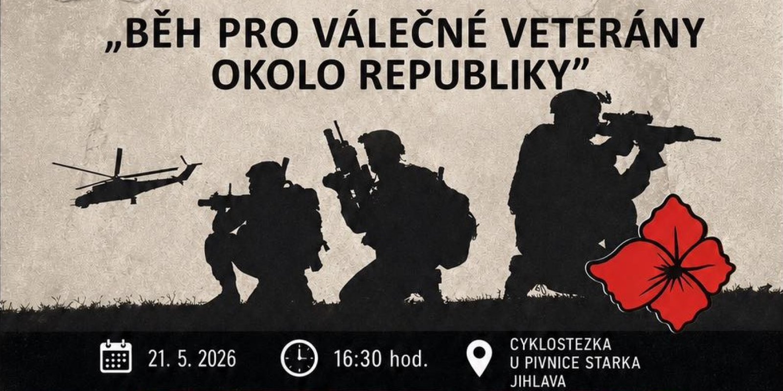 Běh pro válečné veterány okolo republiky