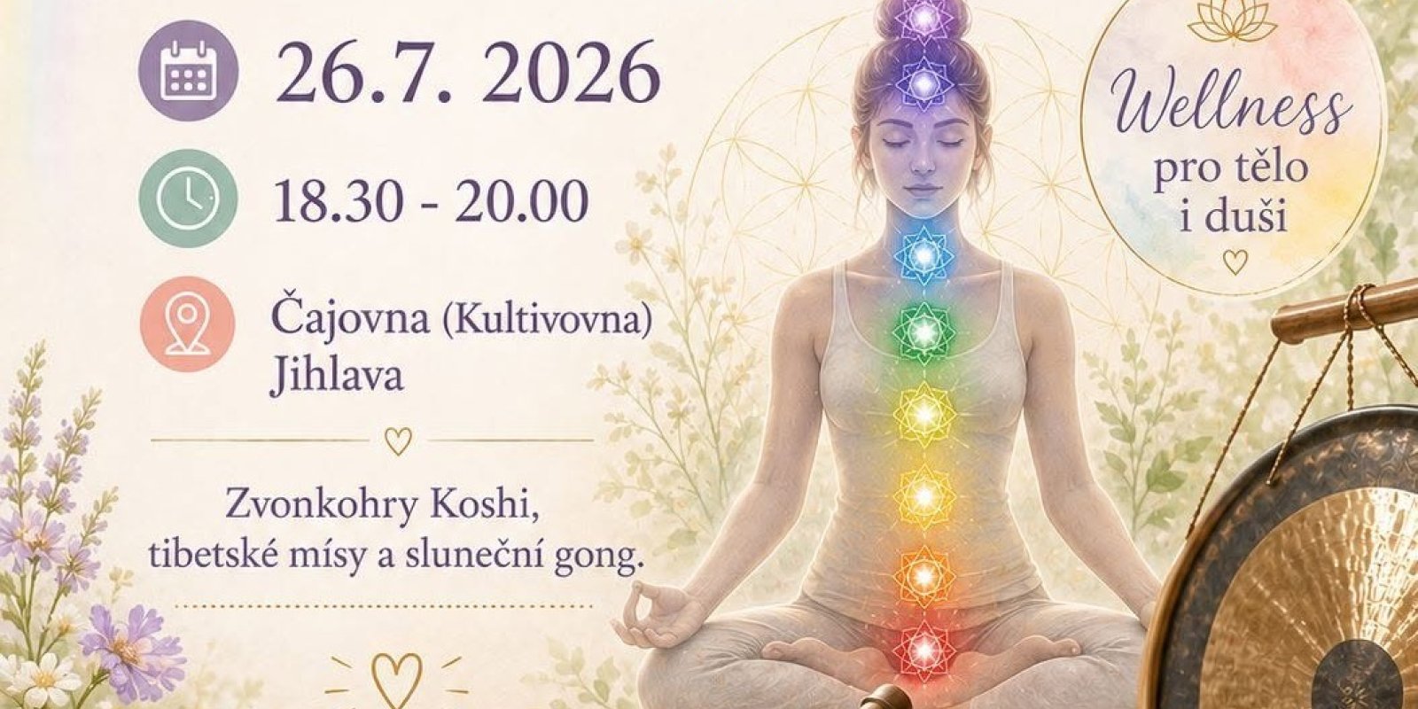 Harmonizující duhová zvuková relaxace