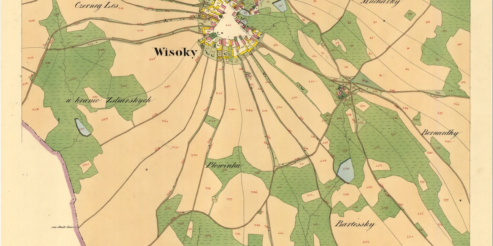 Krajina Vysočiny na starých mapách