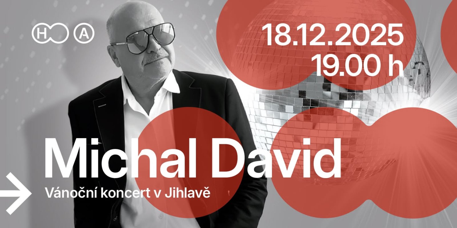 Michal David v Jihlavě - Vánoční koncert 2025